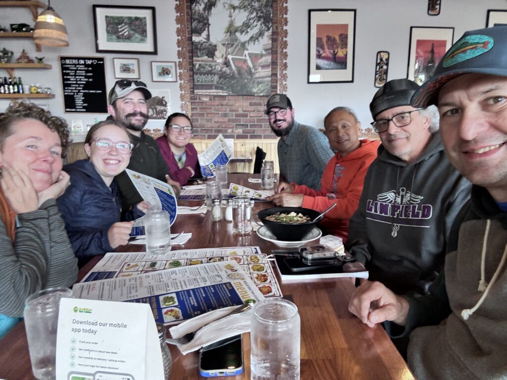Dinner at the Tenkara Bug Out 2026